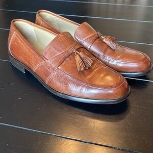 Johnston & Murphy slip on tassel loafers pre owned size 11 m